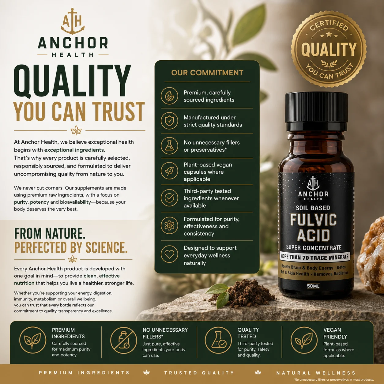 Fulvic Acid Water Drops with over 70 Trace Minerals - 50 ml - Image 7
