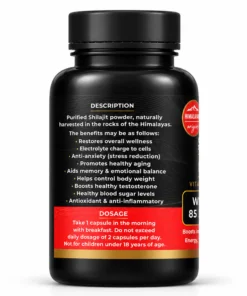 Shilajit Himalayan Botanical Supplement 60 Capsules