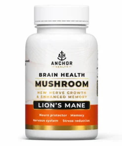 Anchor Health Lion's Mane Mushroom 10:1 Extract 500mg 60 Vegan Capsules