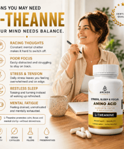 L-Theanine capsules for calm focus