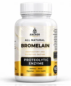 Anchor Health Bromelain 80% 600mg 90 Vegan Capsules
