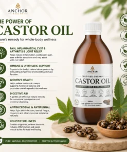 Alternative view of Castor Oil Organic - Cold Pressed - 500ml