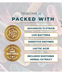 12 strain probiotic liquid formula with live cultures and digestive enzymes for gut health support
