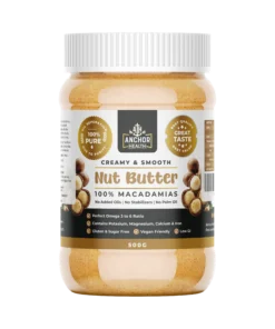 crunchy macadamia nut butter 500g jar
