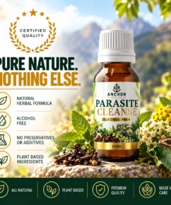Anchor Health Parasite Cleanse Drops herbal ingredient label