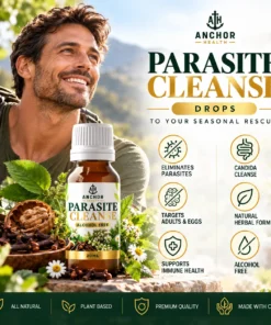 Anchor Health Parasite Cleanse Drops herbal ingredient label
