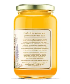 Natural Raw Honey in glass jar