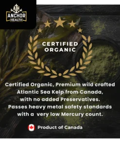 organic sea kelp capsules wild crafted low mercury non gmo supplement