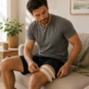 Castor oil pack wrap for targeted wellness support, adjustable castor oil wrap