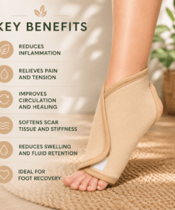 Reusable Castor Oil Foot & Ankle Pack for Heel and Foot Support