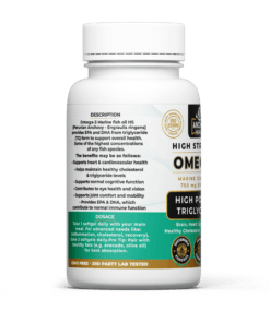 high potency omega 3 fish oil capsules EPA DHA support