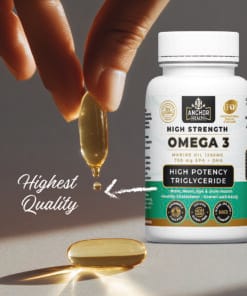 High strengh omega 3 sofgels