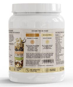 Creamy Vanilla Plant-Based Superfood Nutritional Shake with moringa baobab and fulvic acid