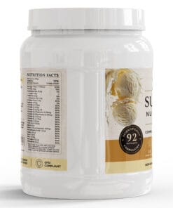 Creamy Vanilla Plant-Based Superfood Nutritional Shake with moringa baobab and fulvic acid
