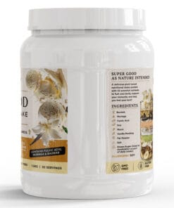 Creamy Vanilla Plant-Based Superfood Nutritional Shake with moringa baobab and fulvic acid